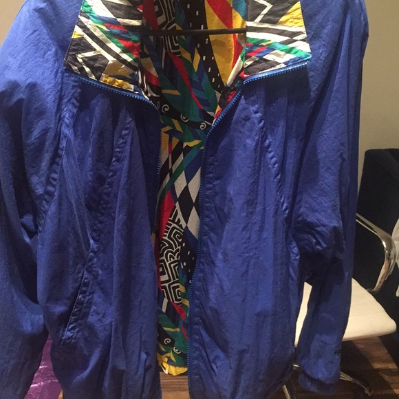 Reversible Retro 80’s Sweat Suit Jacket w/ Pockets - Picture 5 of 5